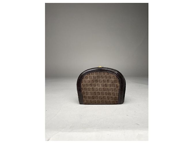 Fendi Baguette Brown Wool Wallet - view 2