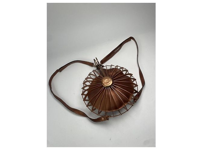 Borsa a mano in pelle marrone Jean Paul Gaultier - vista 5