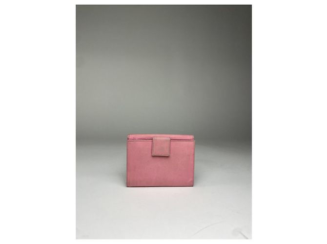Cartera de cuero rosa Prada Tessuto - vista 4