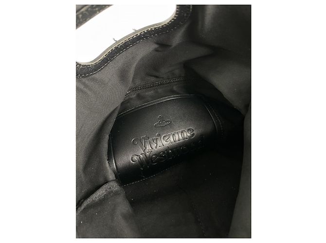 Borsa in pelle nera Vivienne Westwood Nero - vista 3