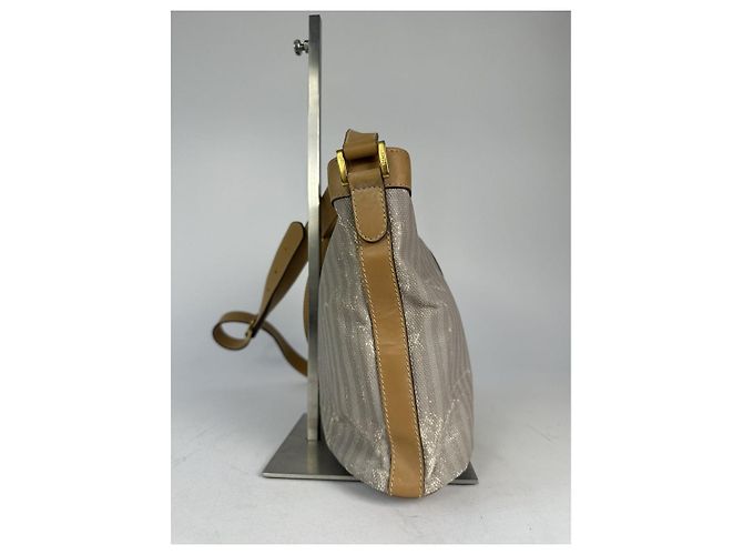 Borsa a mano in cotone grigio Fendi Baguette - vista 4