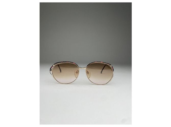Gafas de sol de plástico beige Saint Laurent - vista 2