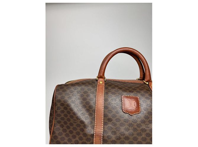 Céline Borsa da viaggio in pelle marrone Celine - vista 2