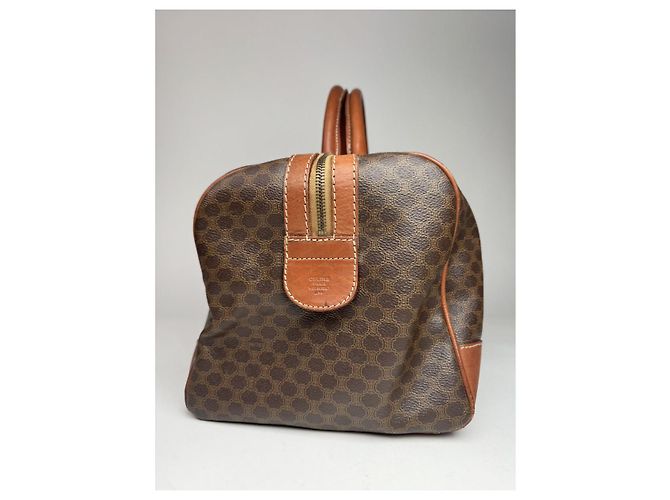 Céline Borsa da viaggio in pelle marrone Celine - vista 3