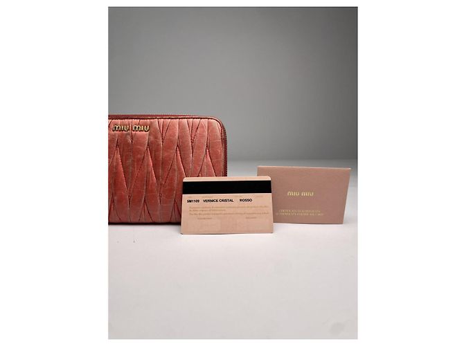 Miu Miu rote Lederbörse - Ansicht 5