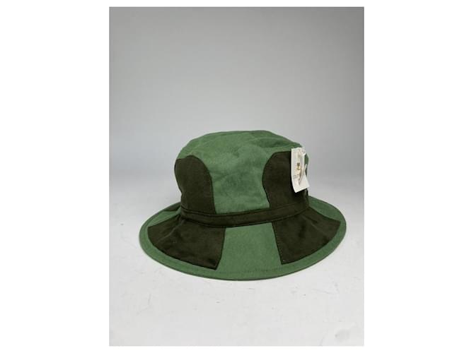 Courreges Cappello in cotone verde Courrèges - vista 4