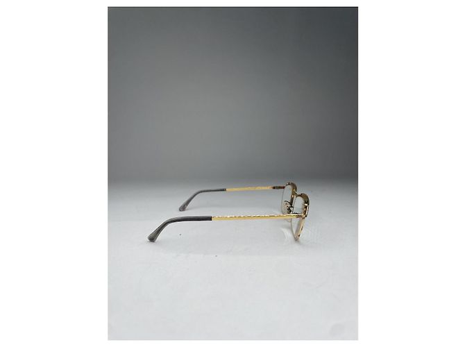 Autre Marque Gafas de sol de metal dorado sin firma - vista 3