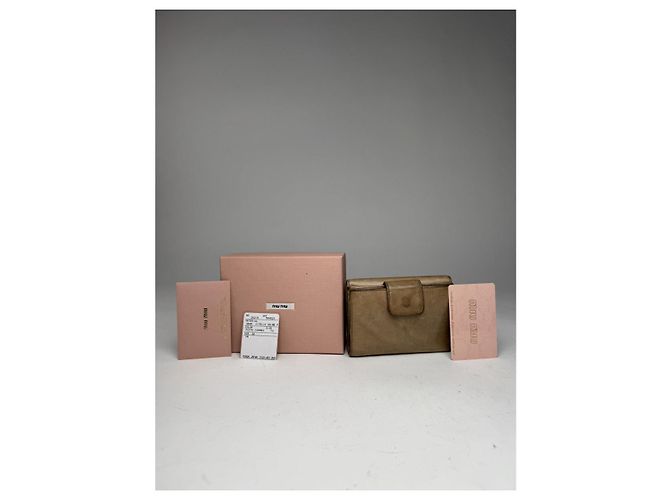 Cartera de cuero camel Miu Miu Camello - vista 2
