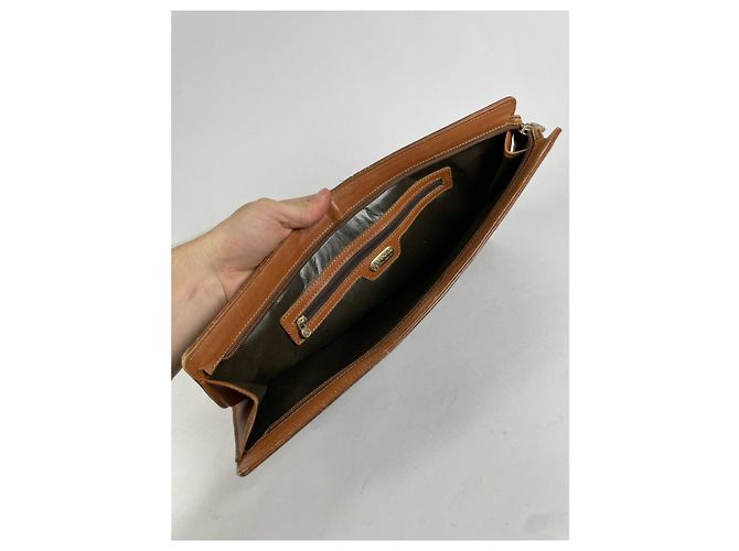 Fendi Baguette braune Leder-Clutch - Ansicht 2