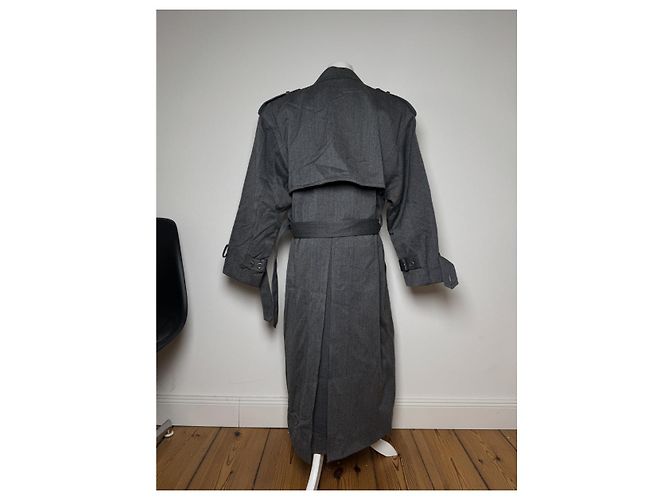 Courreges Courrèges Anthrazit Woll-Trenchcoat Anthrazitgrau - Ansicht 4