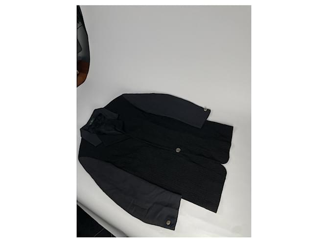Autre Marque Istante schwarzer Polyester-Mantel - Ansicht 2