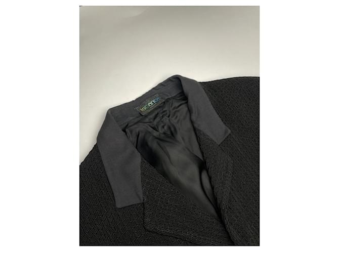 Autre Marque Istante schwarzer Polyester-Mantel - Ansicht 3