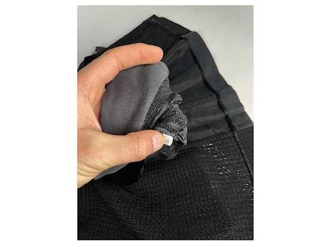Autre Marque Istante schwarzer Polyester-Mantel - Ansicht 5