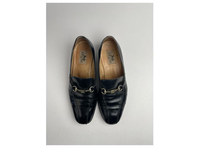 Céline Celine Triomphe Flache Leder Schwarz - Ansicht 2
