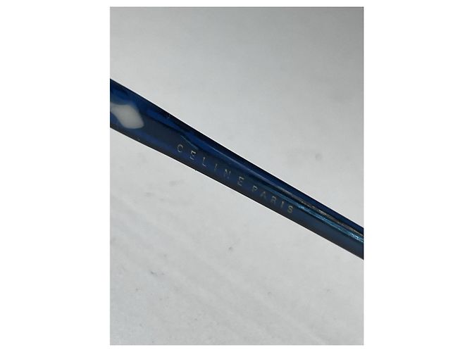 Céline Gafas de sol de plástico azul Celine - vista 5