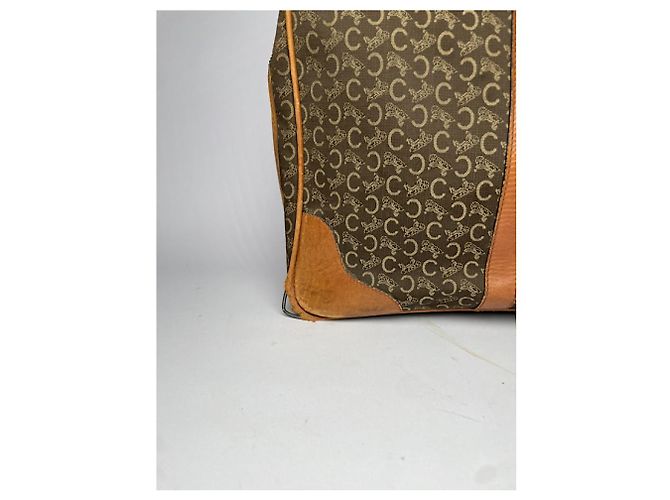 Céline Celine Triomphe Vintage Brown Leather Travel Bag - view 2