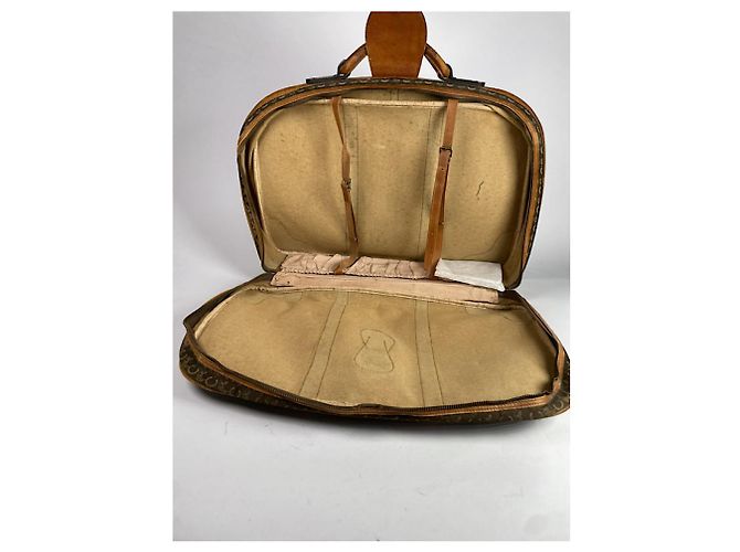 Céline Celine Triomphe Vintage Brown Leather Travel Bag - view 3