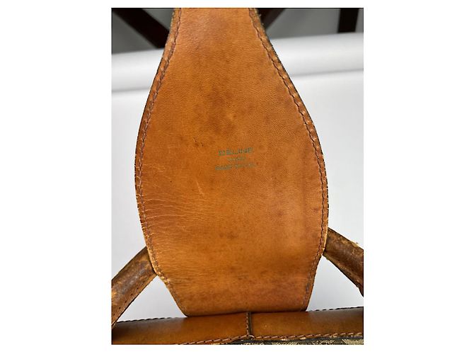 Céline Celine Triomphe Vintage Brown Leather Travel Bag - view 4