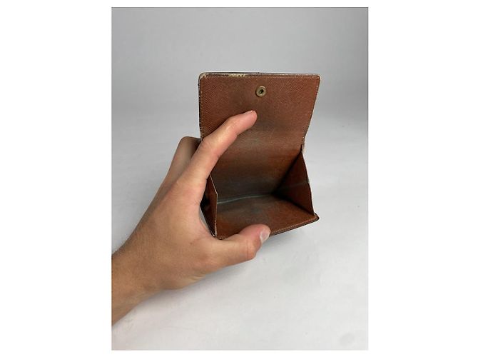 Cartera de cuero marrón Louis Vuitton Grenelle Castaño - vista 4