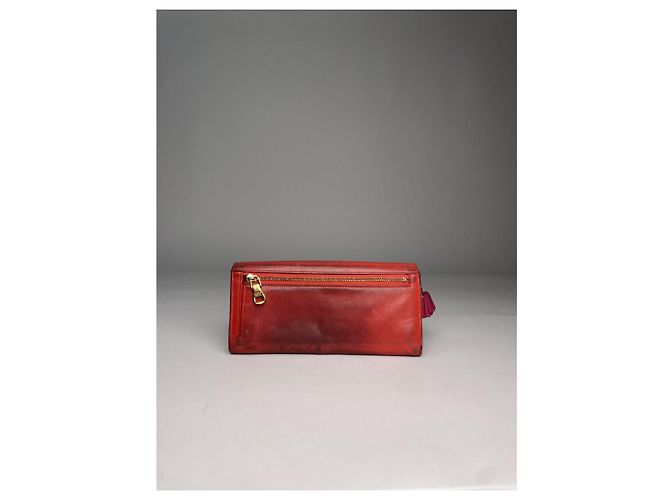 Portafoglio in pelle rossa Loewe Puzzle Rosso - vista 2