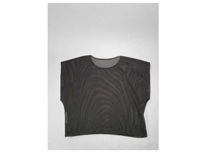 Pleats Please anthrazitfarbener synthetischer Top Anthrazitgrau - Ansicht 4