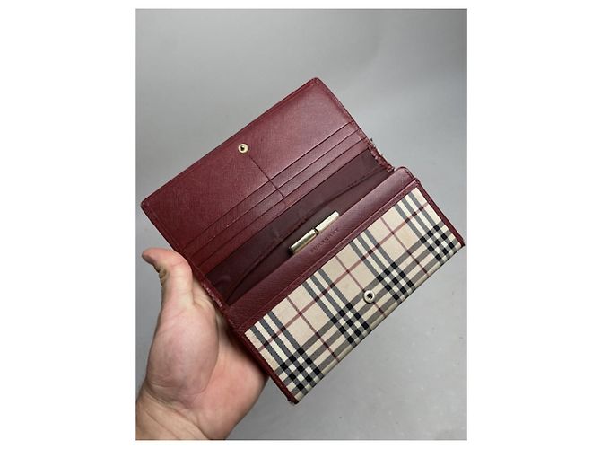 Burberry Beiger Leder Geldbörse - Ansicht 4