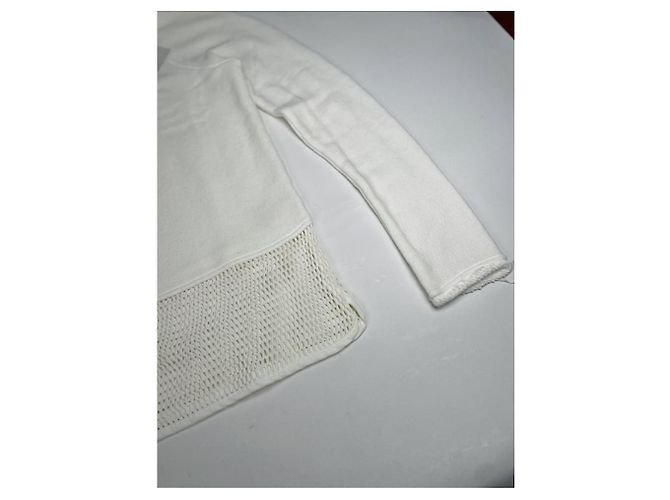 T By Alexander Wang T de Alexander Wang Suéter de algodão branco e moletom - vista 3