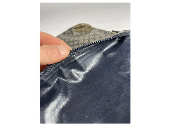 Céline Celine Trotteur graue Leder-Clutch - Ansicht 3