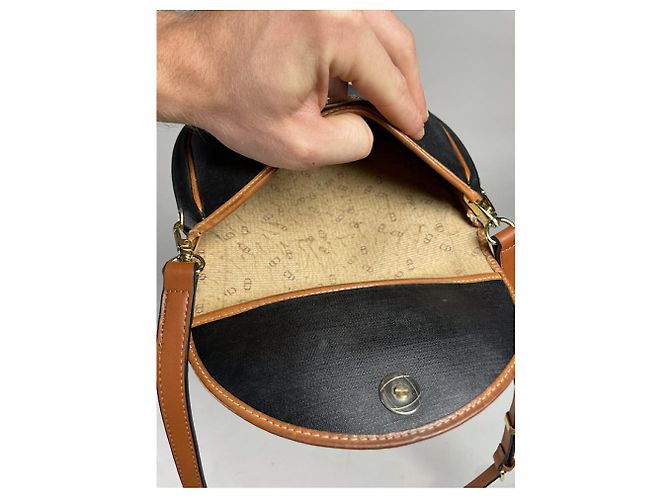 Borsa in pelle nera Dior Admit It Nero - vista 4