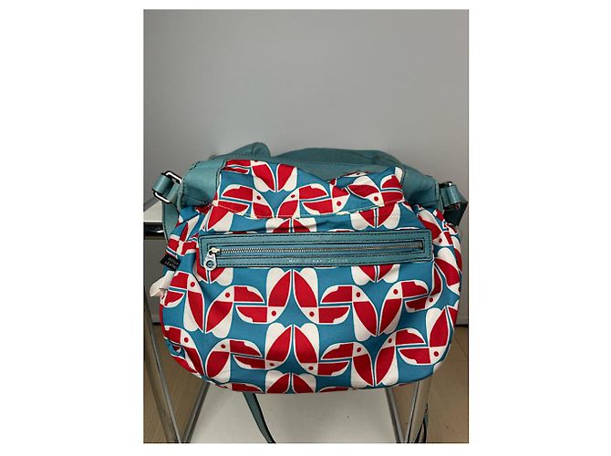 Borsa in pelle blu Marc Jacobs Downtown - vista 4