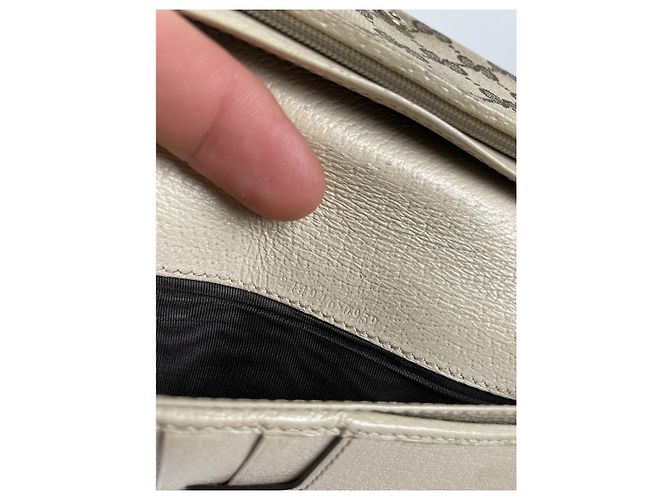 Billetera de algodón beige Gucci Horsebit 1955 - vista 5