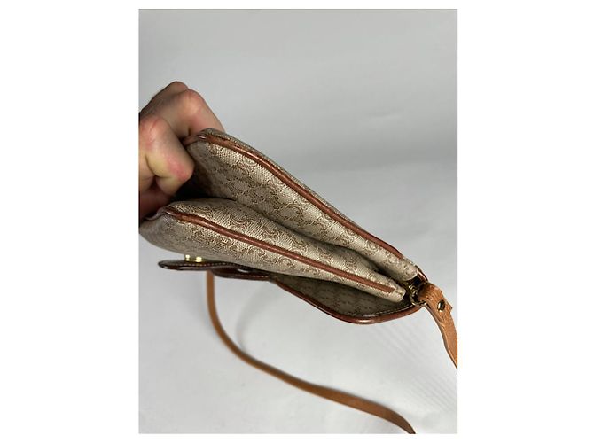 Céline Celine Triomphe Beiger Leinenhandtasche - Ansicht 2