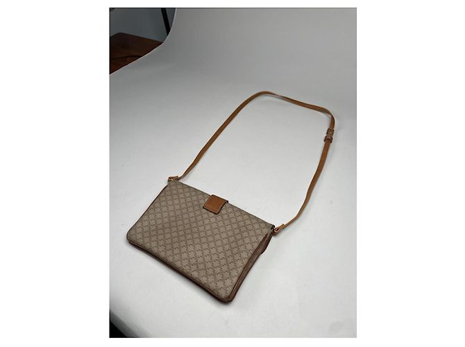 Céline Celine Triomphe Beiger Leinenhandtasche - Ansicht 4