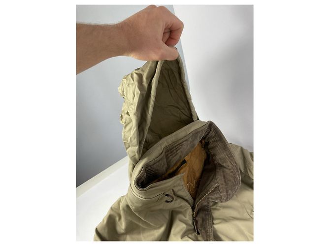 Abrigo de algodón beige de Burberry - vista 4
