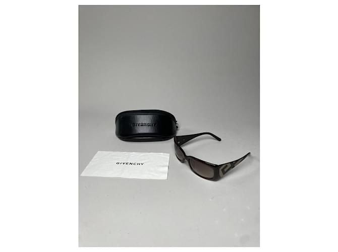 Givenchy braune Kunststoffsonnenbrille - Ansicht 2
