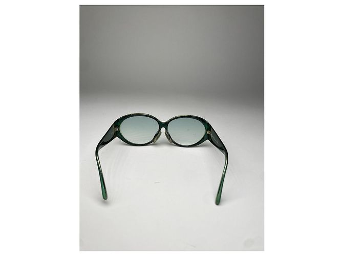 Gafas de sol de plástico verde Dior - vista 4