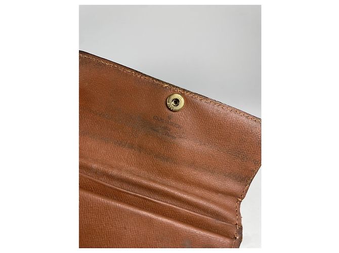 Portafoglio in pelle marrone Emilie Louis Vuitton - vista 3