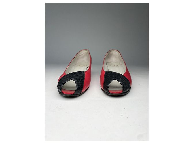 Bailarinas de cuero rojo Dior Roja - vista 3