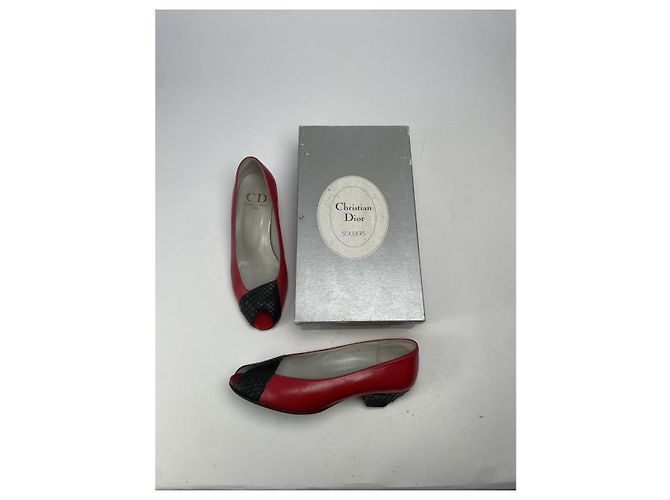 Bailarinas de cuero rojo Dior Roja - vista 5
