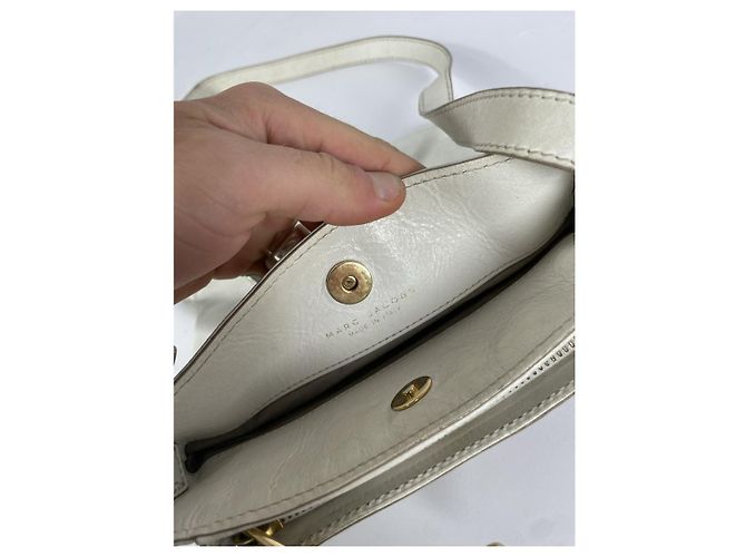 Borsa in pelle bianca Marc Jacobs Bianco - vista 5