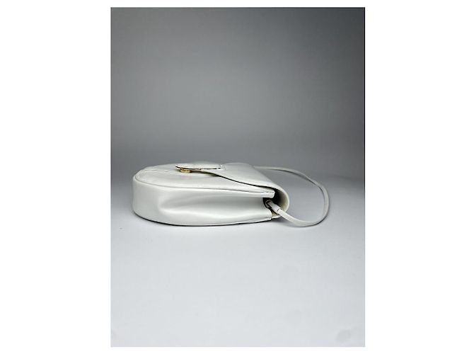 Borsa a mano in pelle verniciata bianca Givenchy Infinity Bianco - vista 5
