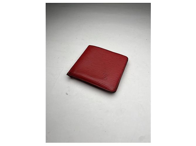 Borsa in pelle rossa Louis Vuitton Rosso - vista 5
