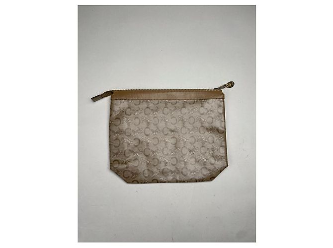 Céline Clutch in pelle marrone vintage Celine Triomphe - vista 5