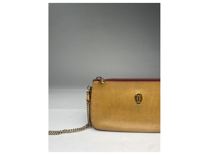 Borsa in pelle gialla Cartier Giallo - vista 2