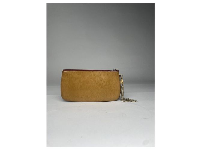 Borsa in pelle gialla Cartier Giallo - vista 3
