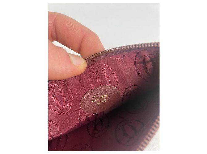 Borsa in pelle gialla Cartier Giallo - vista 4