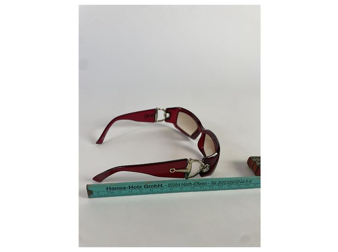 Gafas de sol de plástico moradas Gucci Púrpura - vista 3