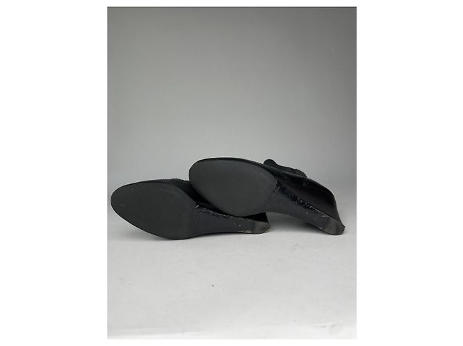 Stivale in pelle nera Balenciaga Nero - vista 5