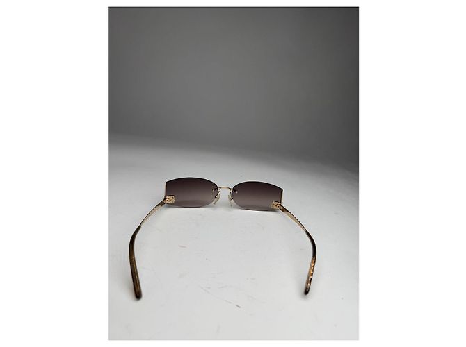 Gafas de sol de metal marrón Loewe Castaño - vista 3