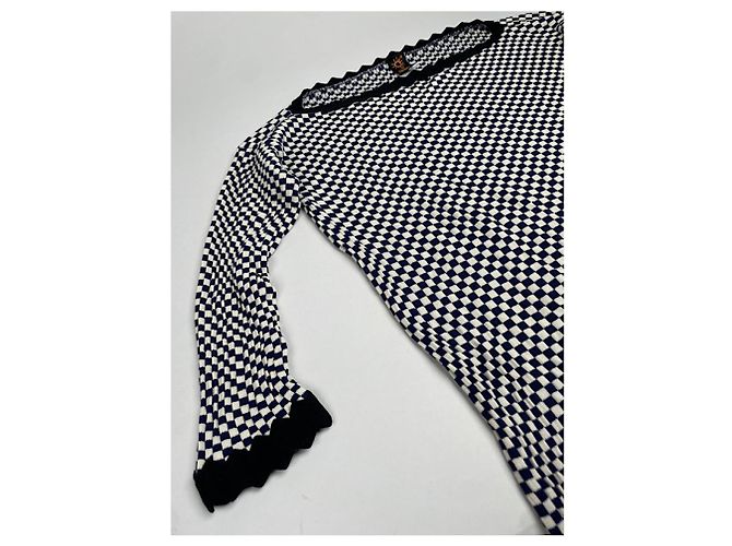 Schwarze Polyester-Strickware von Jean Paul Gaultier - Ansicht 5